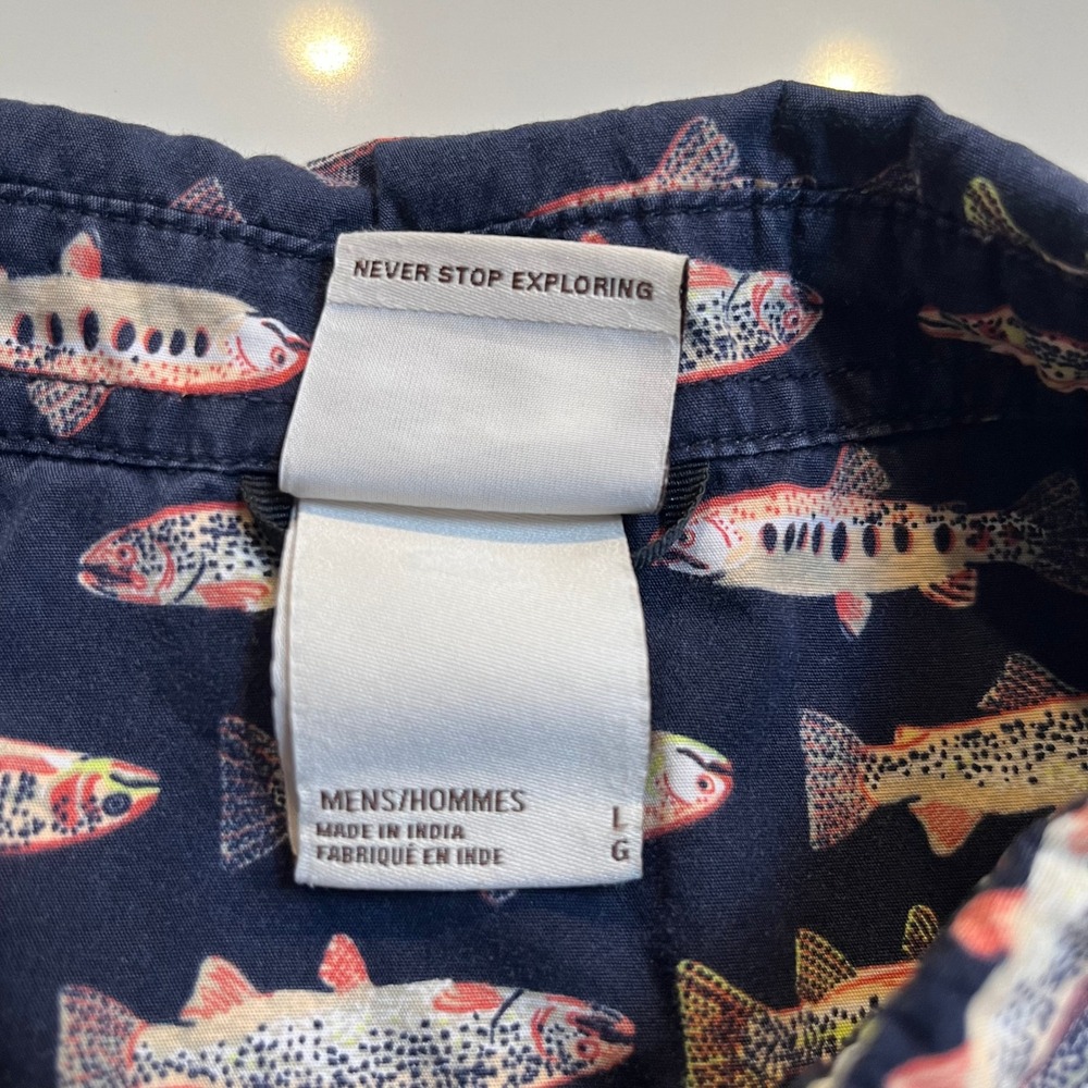The North Face Baytrail Short Sleeve Rainbow Trout Button Down Shirt - Picture 5 of 11
